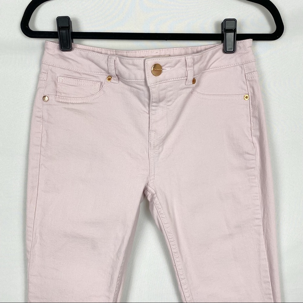 Ted Baker London Massiee Pastel Pink Eyelet Embroidered Skinny Jeans - Picture 8 of 16